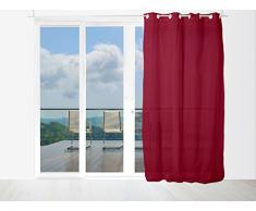Tenda in voile di cotone conLaccetti 140x240 cm PANAMA Rosso