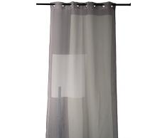 Homemaison HM69561987 Tenda in stamigna Stampata con Motivi grafici, in Poliestere, 135 x 240 cm, Colore: Lino