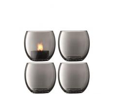 LSA International, portacandele in Zinco, Altezza: 6,5 cm