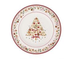 Villeroy & Boch Winter Bakery Delight Piatto Segnaposto, Porcellana, Albero di Natale, 32 cm