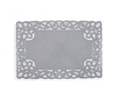 Villa dâEste Home Tivoli Merletto Tovaglietta, Grigio Chiaro, PVC