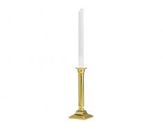 Unbekannt Candelabro Classic, Color Oro, 23cm, in Lega di Zinco, Dorato, 84x14x230mm