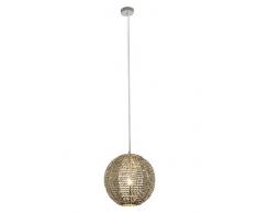 Brilliant 93675/13, lampade da soffitto, in metallo, 60 W, E27, nickel chiaro, 31.5 x 31.5 x 120 cm
