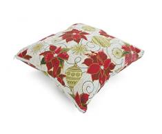 Galileo Casa Cuscino 40x40cm Stella di Natale, Rosso, No