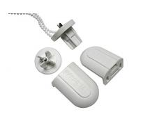 Gardinia 33651 Kit Conversione GT-1 per Tende a Rullo per Montaggio a Soffitto, Parete o Nicchia, Plastica, Bianco