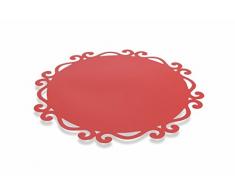 Villa dEste Home Tivoli Dorian Set 6 Tovaglietta, Tonda, Rosso, Tondo, 6 unitÃ