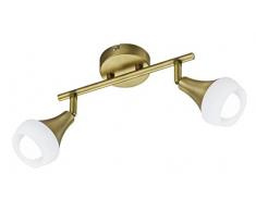 Trio Leuchten Lampada da soffitto E14, 40 W, Ottone Anticato, 9 x 26 x 19.5 cm