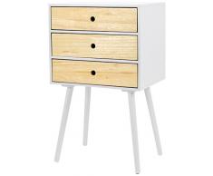 Tenzo pagina cassapanca, legno, bianco/legno