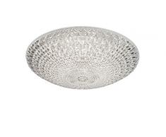 Reality Kuma Plafoniera LED, Tonda, Diffusore con Dimmer a Scatto, Diametro 40 cm Integriert, 21 W, Bianco, 40 x 40 x 11 cm