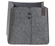 Sealskin Felt Cesto Portaoggetti, Feltro, Grigio, 33 x 28 x 30 cm