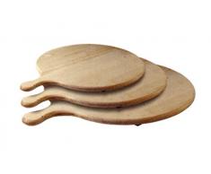Caper Tagliere Tondo, Legno di faggio, Diametro 30 cm.