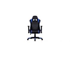 AeroCool AC220 Air - Sedia da Gioco, Colore: Nero/Blu