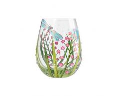 Lolita 6000226 Bicchiere di Vino Libellula, 12.5 cm, Multicolore, 10x10x12.5 cm