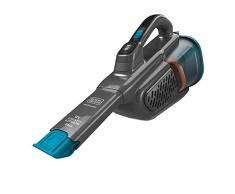 BLACK+DECKER BHHV320B-QW, Aspiratore Ricaricabile Aspirabriciole, 24Wh, capacità Contenitore 700ml, Azione Ciclonica, con Accessori e Base di Ricarica, Bleu & Titanium, 12V