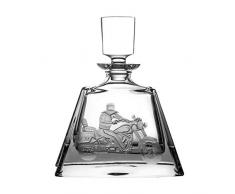 Crystaljulia 8088 - Caraffa per whisky, in cristallo al piombo, trasparente