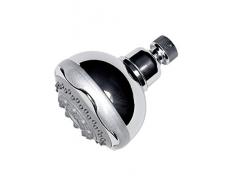 Aqualona Soffione doccia | Montaggio a parete | 4 funzioni di spruzzo | Giunto girevole regolabile per creare langolo perfetto | Aquafixed | cromato