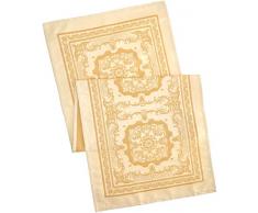GarnierThiebaut 30602 Elenore Runner da tavolo antimacchia cotone/poliestere dorato 149 x 54 cm