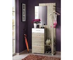THETA DESIGN by Homemania Mobile ingresso, MOBILE INGRESSO San Francisco, Corpo: wenge, fronte: wenge/coimbra cenere