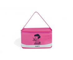 Excelsa Peanuts Lunch Box Lucy, Poliestere, Fucsia