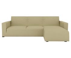 Eiffel Textile Nimes Chaise Longue, Rivestimento Divano Braccio Corto a Destra 240 x 195 x 2 cm Biancaneve