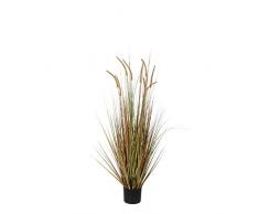 Decorazioni Mica piuma Erba dogtail nel vaso in plastica Pianta Artificiale, PVC, verde, h 120 d 45 cm