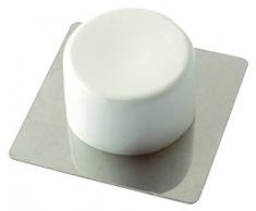 BRINOX - Fermaporta Adesivo 2.1x4.5x4.5 cm Bianco