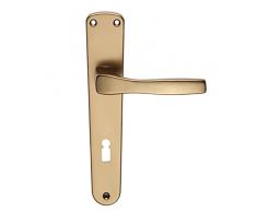 Home System Maniglia per Porta Interna Foro Chiave Interasse 90mm Alluminio Bronzato Serie Thea