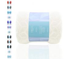 AmeliaHome - Coperta, Poliestere, Crema Nessa, 220 x 240