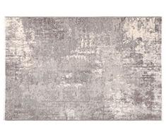 Tappeti di design by Homemania Tappeto Double Face Halimod 27, Misto Cotone, Beige/Grigio, 38.0x38.0x4.0 cm