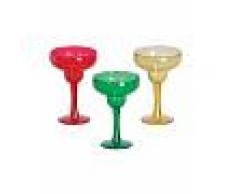 6 Bicchieri da Margarita multicolore 29 ml