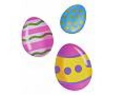 6 decorazioni di cartone uova di Pasqua