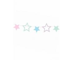 Ghirlanda fai da te con stelle multicolor
