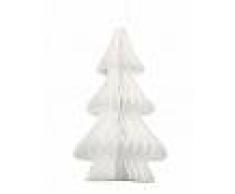 Centrotavola albero di Natale in carta ignifuga bianco