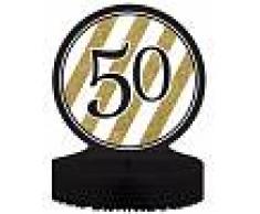 Centrotavola 50 anni nero e oro