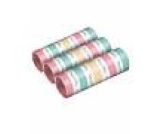 3 rotoli stelle filanti Happy Birthday pastello