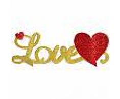 Centrotavola 3D Love con brillantini