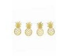 Ghirlanda fai da te con ananas dorate