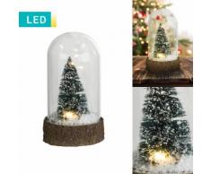 Luce decorativa LED Pallina di neve con albero di Natale