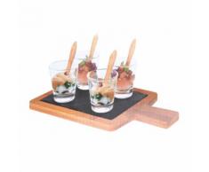 Set per servizio con bicchieri & cucchiai 9 pz.