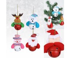 Set di 4 decorazioni natalizie