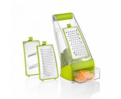Grattugia verticale 3 in 1 con contenitore