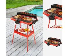 Barbecue elettrico 2 in 1 rosso