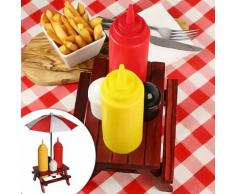 Set porta salse e spezie con ombrellino 6 pz.