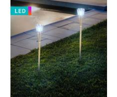 Set di 2 lampade LED a torcia