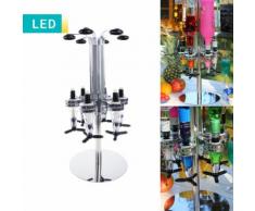 Portabottiglie LED per 6 bottiglie a carosello