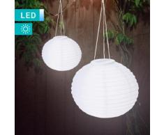 Set di 2 lampade solari LED a lanterna