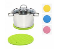 Set di 2 presine & sottopentola in silicone 2 in 1
