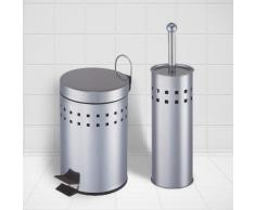 Set di cestino da bagno & porta scopino 2 pz.