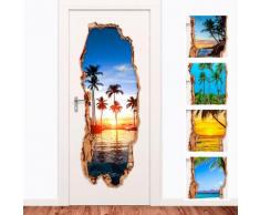 Adesivo da porta 3D vacanza