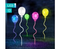 Set di 5 lampade solari LED a palloncino